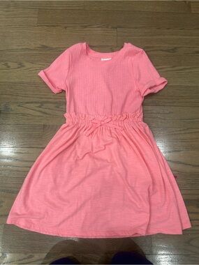 Cat & Jack Coral Pink Short-Sleeve Knit Dress